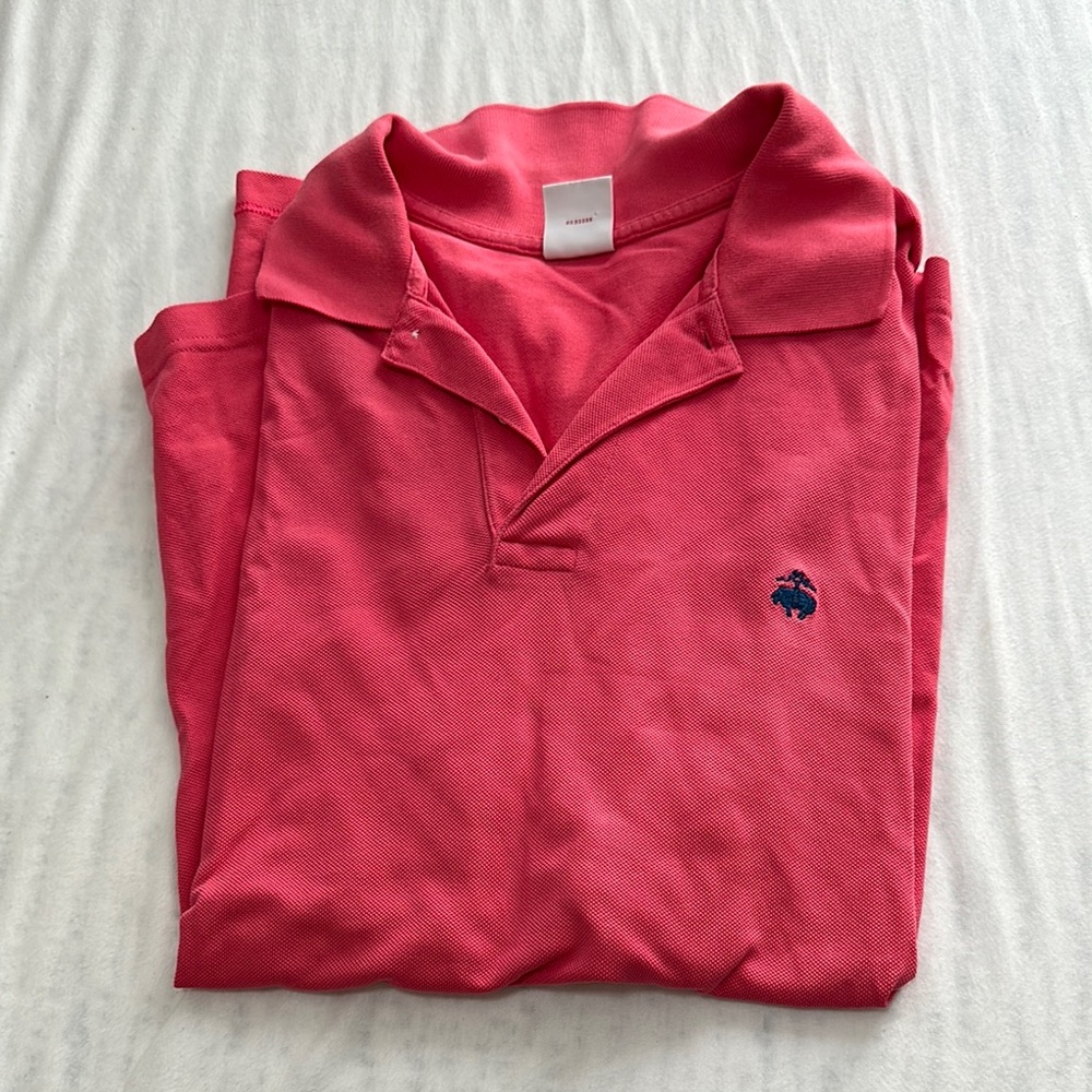Men's Pink Polo Shirt with Embroidered Logo